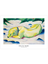 Franz Marc Dog Lying in the Snow - Art Print